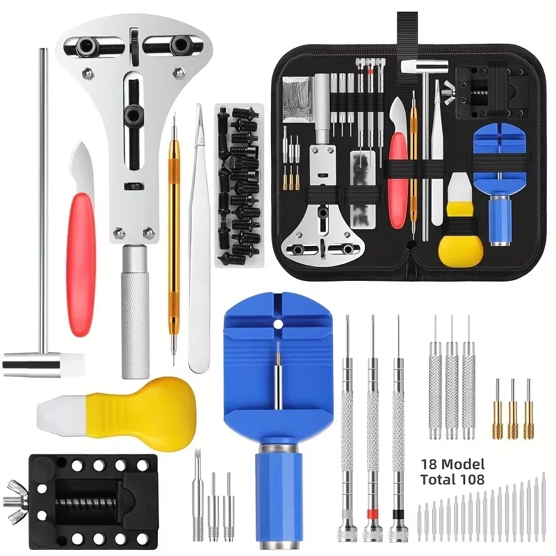 147pcs/set Watchmaker Watch Repair Repairing Tools Kit, Case RemoverOpener Bar Set, Convenience Brand Clock Tool
147pcs/set Watchmaker Watch Repair Repairing Tools Kit, Case RemoverOpener Bar Set, Convenience Brand Clock Tool