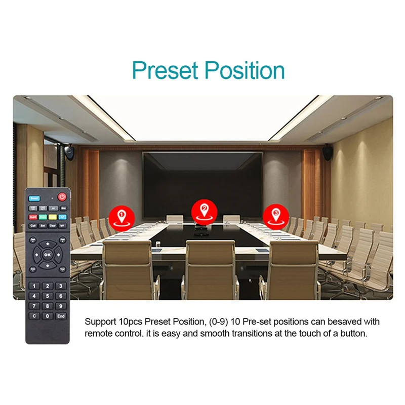 PTZ-камера с оптическим зумом, USB Full HD 4K, камера для видеоконференций для встреч, церковного вещания, прямая трансляция (C), вилка стандарта США
PTZ-камера с оптическим зумом, USB Full HD 4K, камера для видеоконференций для встреч, церковного вещания, прямая трансляция (C), вилка стандарта США