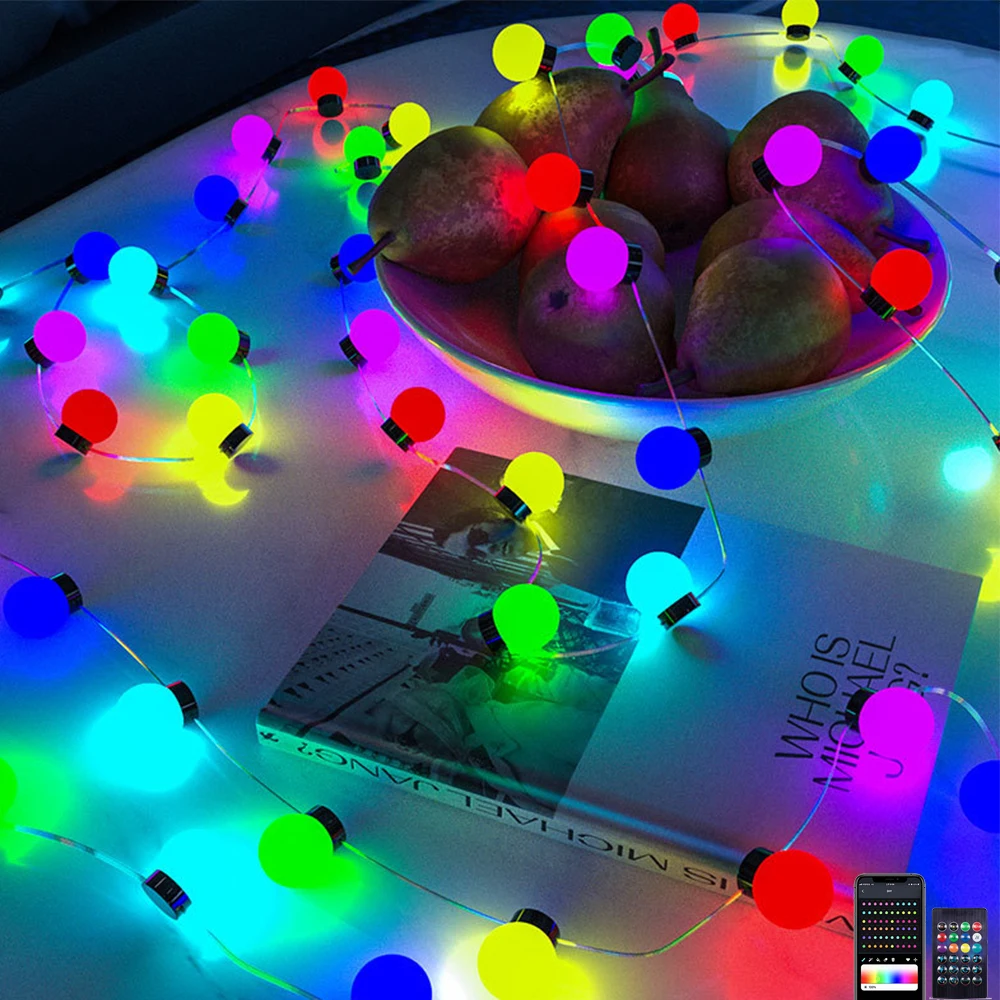 Водонепроницаемый умный глобус, гирлянда, USB-разъем, гирлянда, лампа, приложение, Bluetooth, пульт дистанционного управления, гирлянда, рождественская вечеринка, домашний декор для спальни 
Водонепроницаемый умный глобус, гирлянда, USB-разъем, гирлянда, лампа, приложение, Bluetooth, пульт дистанционного управления, гирлянда, рождественская вечеринка, домашний декор для спальни