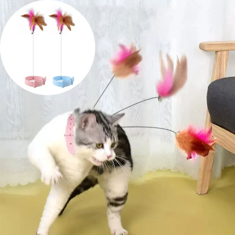 Interactive Cat Toys Funny Feather Teaser Stick with Bell Pets Collar Kitten Playing Teaser Wand Training Toys for Cats Supplies
Interactive Cat Toys Funny Feather Teaser Stick with Bell Pets Collar Kitten Playing Teaser Wand Training Toys for Cats Supplies