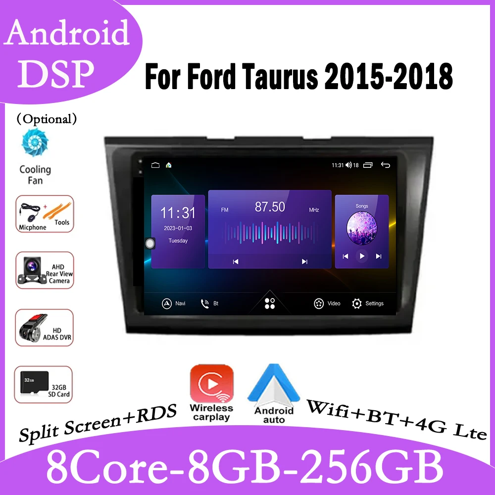 Автомагнитола 9 дюймов, 4G + WIFI, Android 14 для Ford Taurus 2015-2018, мультимедийный видеоплеер, навигация, GPS, стерео, авто
Автомагнитола 9 дюймов, 4G + WIFI, Android 14 для Ford Taurus 2015-2018, мультимедийный видеоплеер, навигация, GPS, стерео, авто