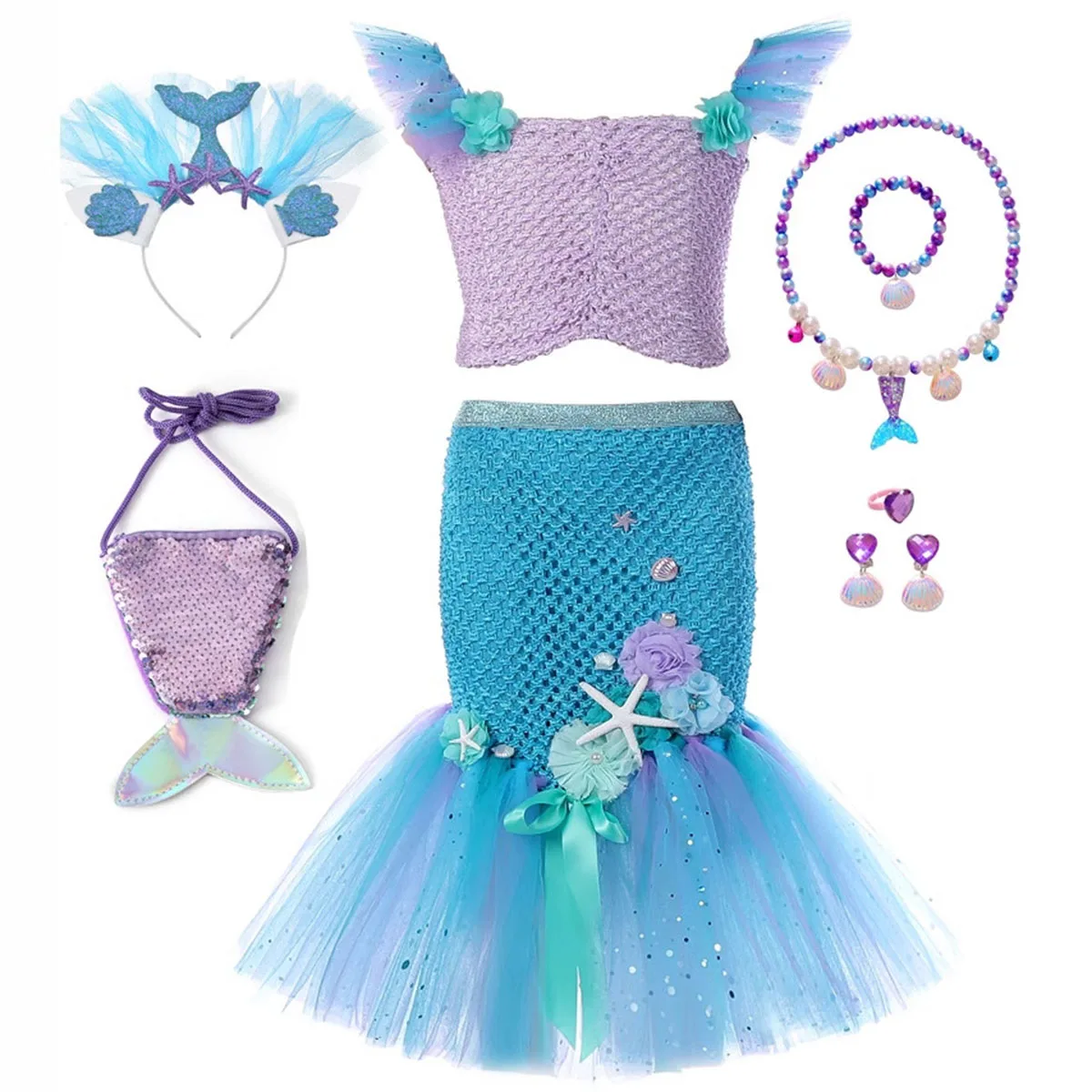 Shiny Toddler Little Girls Movie Princess Mermaid Ariel Cosplay Halloween Dress Birthday Party Dress
Shiny Toddler Little Girls Movie Princess Mermaid Ariel Cosplay Halloween Dress Birthday Party Dress