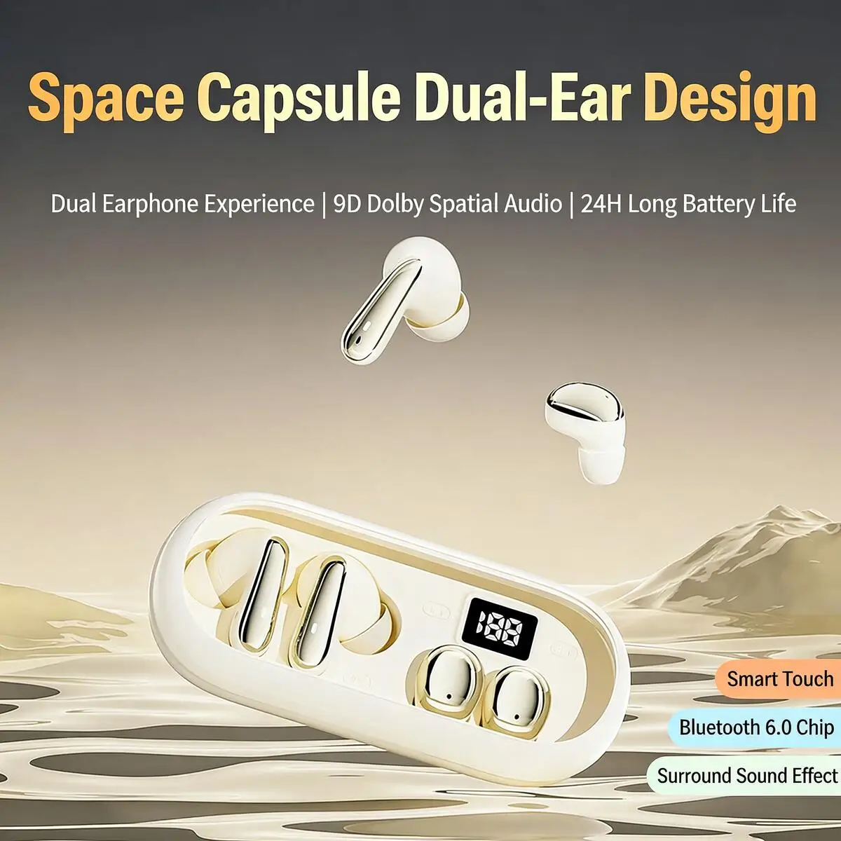 Беспроводные Bluetooth-наушники MD35 2-в-1 с двумя парами наушников, Hi-Fi стереозвук, длительное время работы от батареи, комфортная посадка для сна, подарок для пар
Беспроводные Bluetooth-наушники MD35 2-в-1 с двумя парами наушников, Hi-Fi стереозвук, длительное время работы от батареи, комфортная посадка для сна, подарок для пар