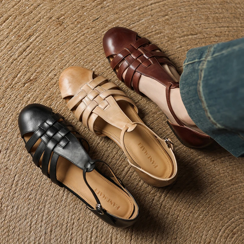 2026 new summer women sandals natural leather 22-25cm washed cowhide+pigskin round toe t-buckle hollow women shoes fashion
2026 new summer women sandals natural leather 22-25cm washed cowhide+pigskin round toe t-buckle hollow women shoes fashion