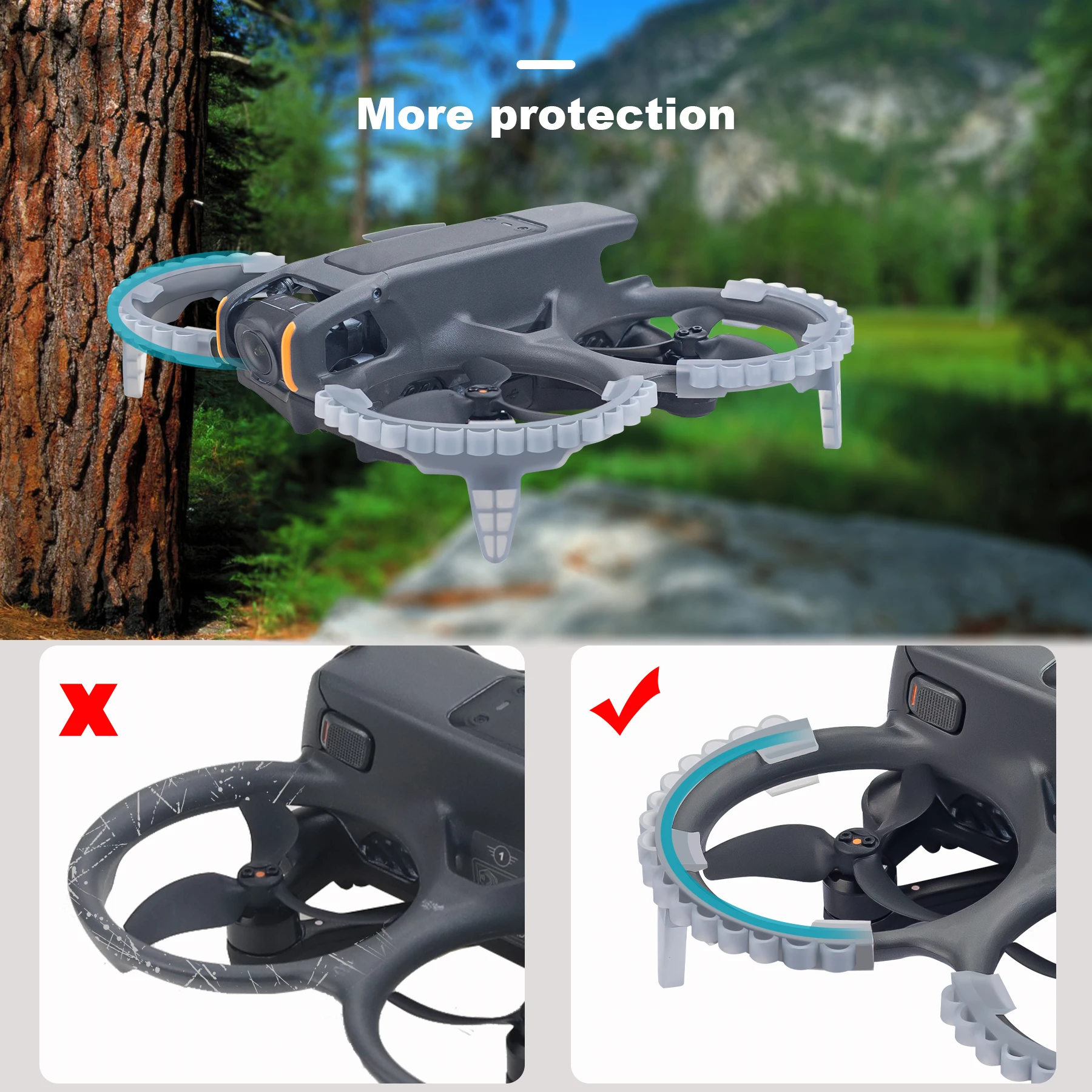 For DJI AVATA 2 Bumper Protectors Increased Height Landing Gear Protection protection ring
For DJI AVATA 2 Bumper Protectors Increased Height Landing Gear Protection protection ring