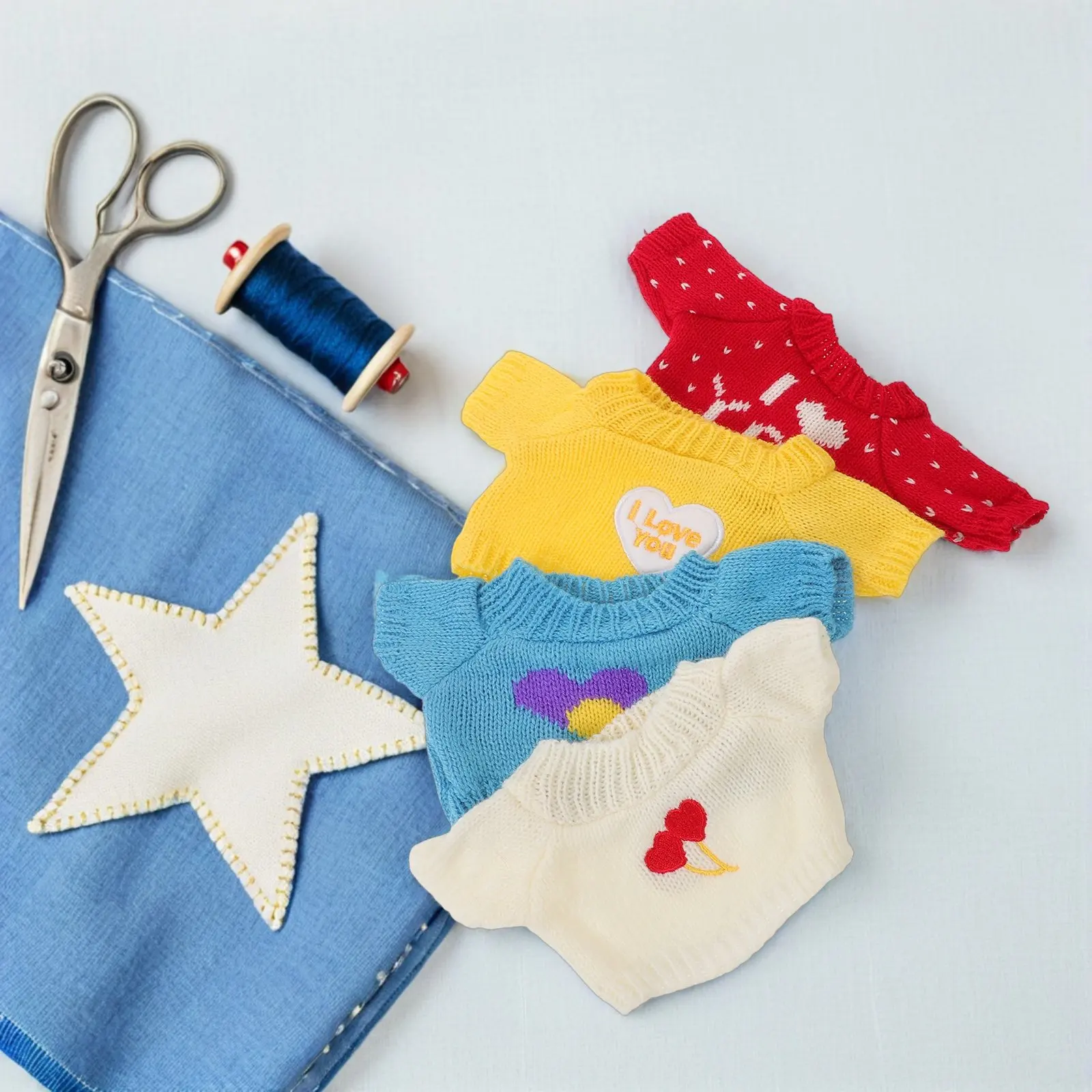 4Pcs Heart Valentine Bear Sweaters 30Cm Small Animal Clothes Soft Knit Shirts for Playtime Dress-Up Accessories
4Pcs Heart Valentine Bear Sweaters 30Cm Small Animal Clothes Soft Knit Shirts for Playtime Dress-Up Accessories