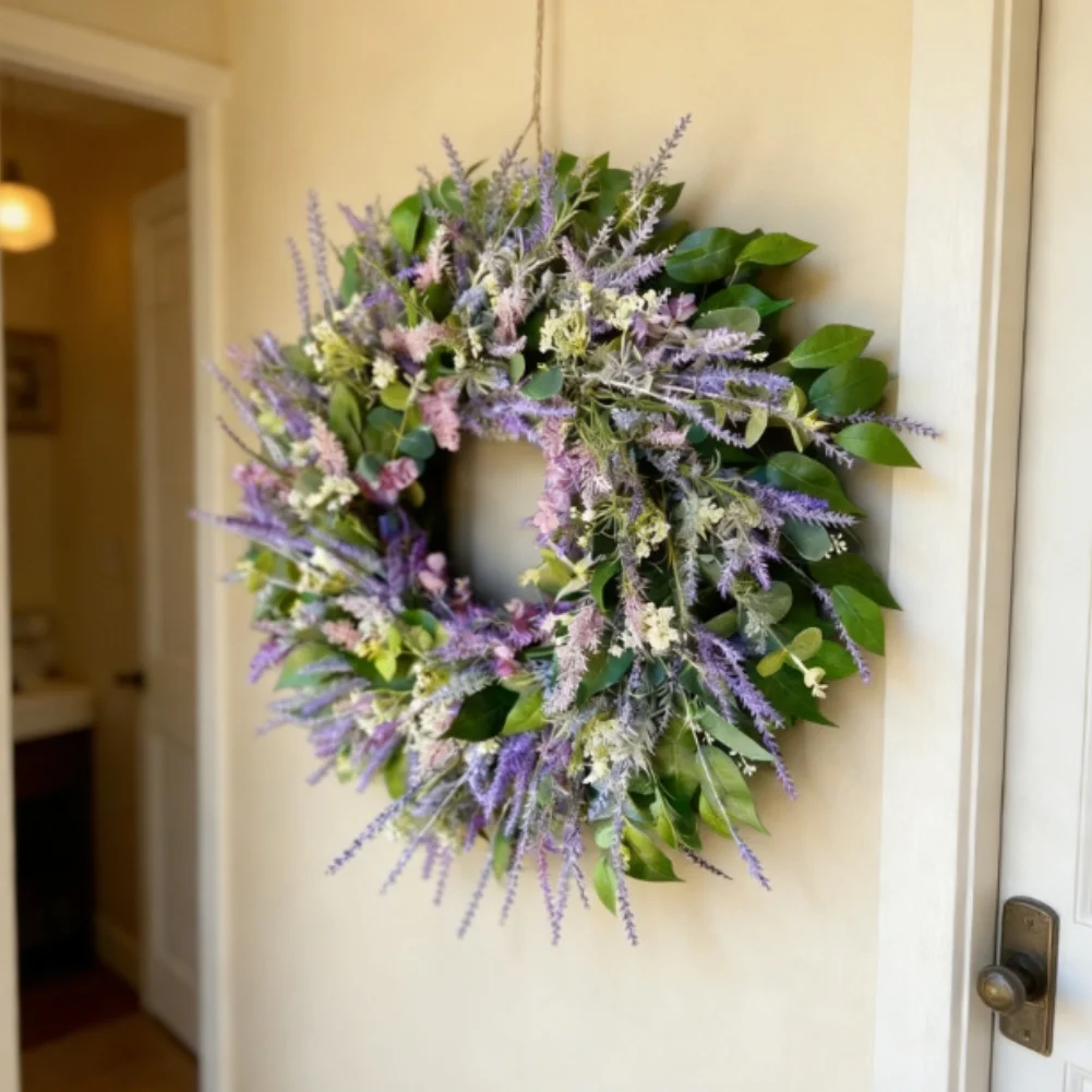 Навесной венок для дверной ручки с реалистичной композицией из эвкалипта для создания уютной домашней и праздничной атмосферы
Навесной венок для дверной ручки с реалистичной композицией из эвкалипта для создания уютной домашней и праздничной атмосферы