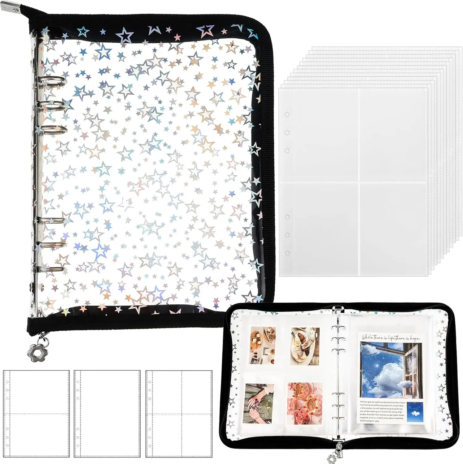 Sticker Organizer Binder A5 Sticker Collecting Book Album Reusable Stickers Pocket and Clear Waterproof Zipper Storage Sleeves
Sticker Organizer Binder A5 Sticker Collecting Book Album Reusable Stickers Pocket and Clear Waterproof Zipper Storage Sleeves