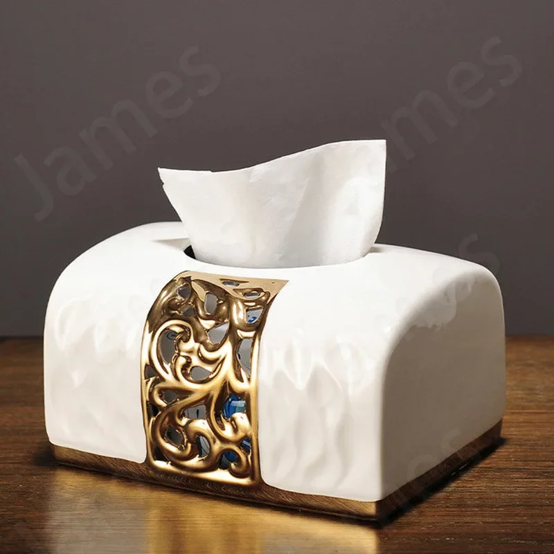 Classic Style Tissue Boxes Living Room Decoration Tissues Holder Table Creative Ceramic Tissue Holder Modern Office Tissue Boxes
Classic Style Tissue Boxes Living Room Decoration Tissues Holder Table Creative Ceramic Tissue Holder Modern Office Tissue Boxes