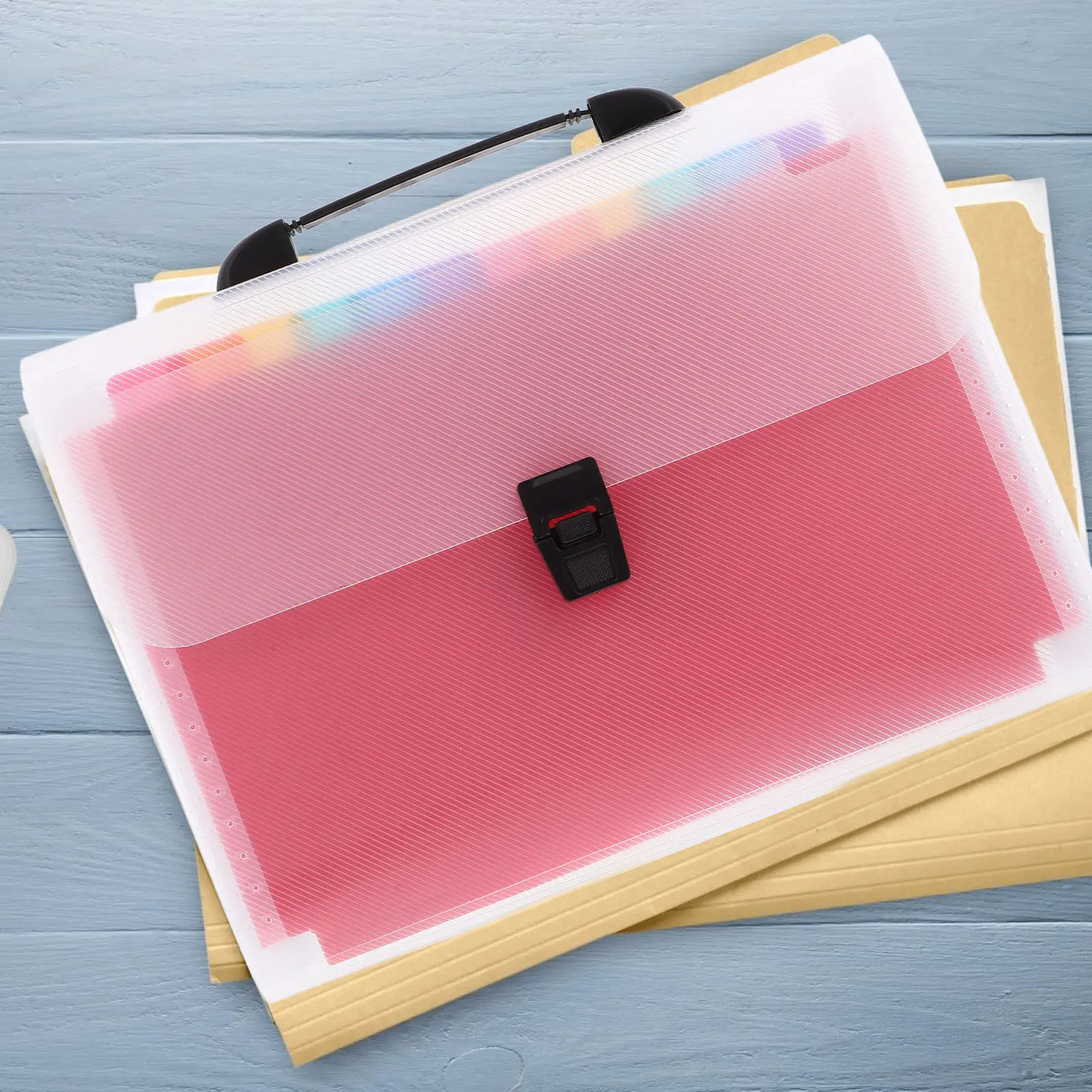 Expanding Document Folder Organizer PVC Portable Multi-Pocket File Folder for Receipts Bills Papers Office Desktop Storage
Expanding Document Folder Organizer PVC Portable Multi-Pocket File Folder for Receipts Bills Papers Office Desktop Storage