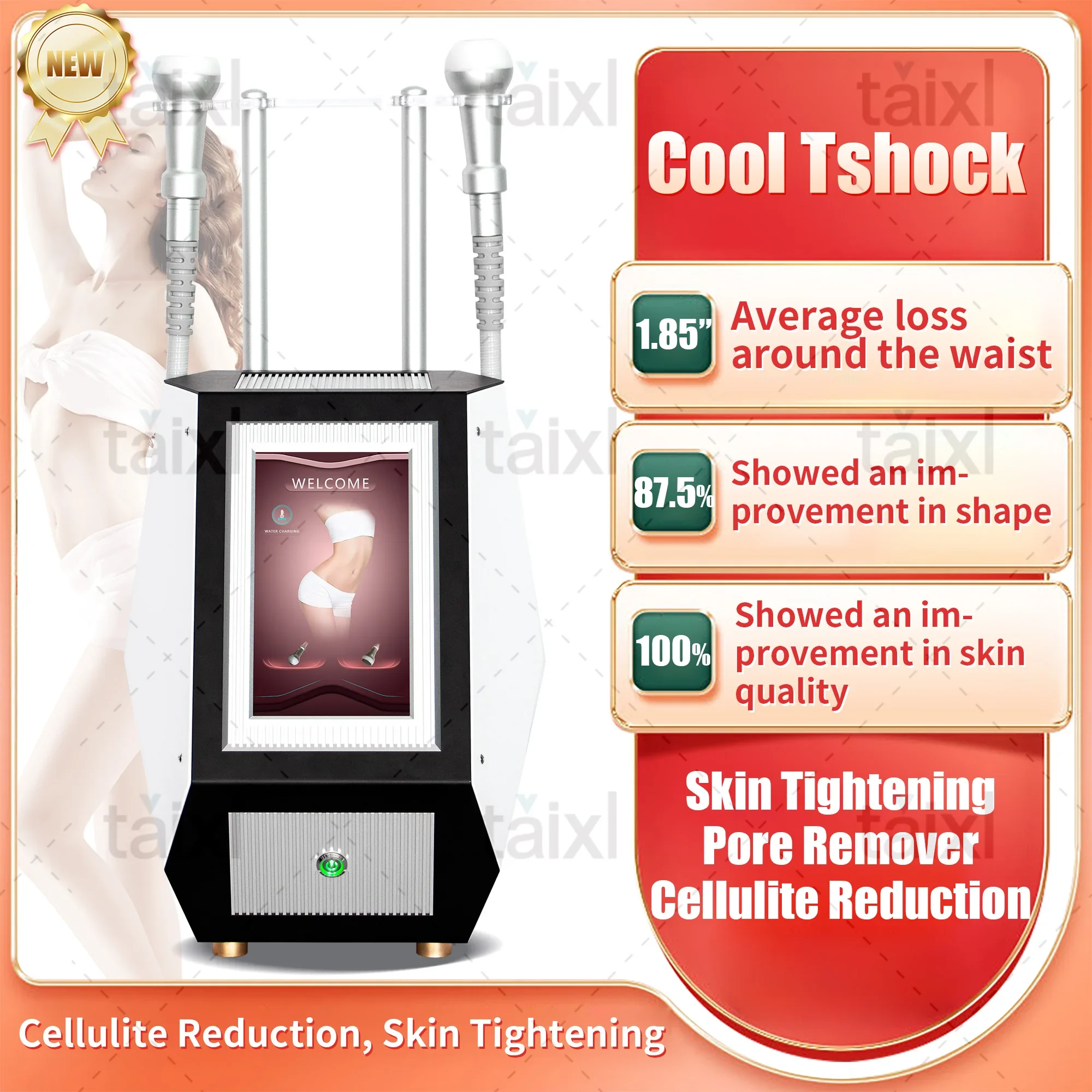 New Tshock Hot and Cold Tightening Freeze Portable Weight Loss Stretching Body Contour Skin and Slimming
New Tshock Hot and Cold Tightening Freeze Portable Weight Loss Stretching Body Contour Skin and Slimming