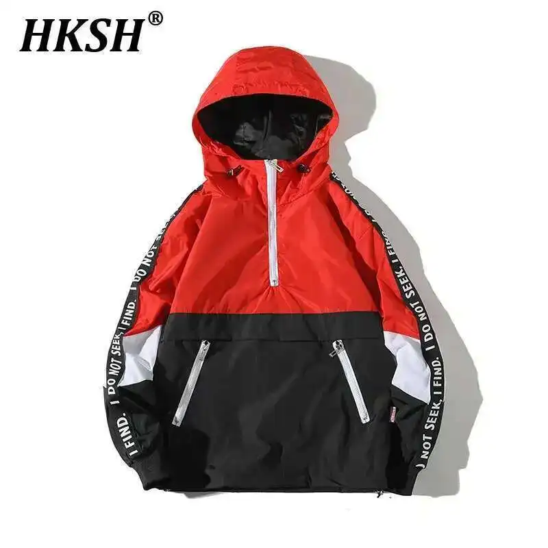 HKSH Spring Autumn New Men's Tide Punk Patchwork Hoodie Fashion Color Contrast Hooded Pullover Oversized Women Jacket Top HK3519
HKSH Spring Autumn New Men's Tide Punk Patchwork Hoodie Fashion Color Contrast Hooded Pullover Oversized Women Jacket Top HK3519