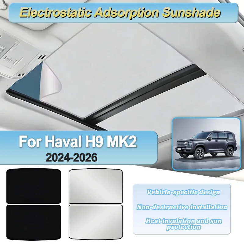 For Haval H9 MK2 2024 2025 2026 Car Accessories Sunroof Sunshade Part Electrostatic Adsorption Skylight Shades Camping Protector
For Haval H9 MK2 2024 2025 2026 Car Accessories Sunroof Sunshade Part Electrostatic Adsorption Skylight Shades Camping Protector