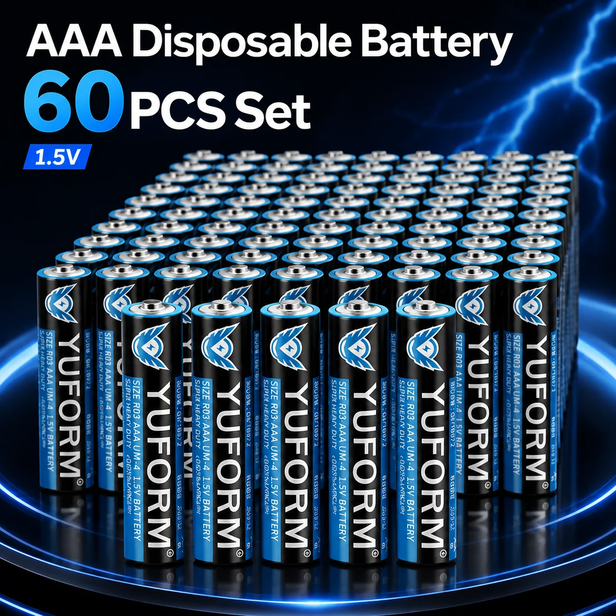 1.5V AAA Alkaline Dry Disposable Battery For LED Light Toy MP3 Camera Flash Shaver CD Player Small Electronic Device
1.5V AAA Alkaline Dry Disposable Battery For LED Light Toy MP3 Camera Flash Shaver CD Player Small Electronic Device