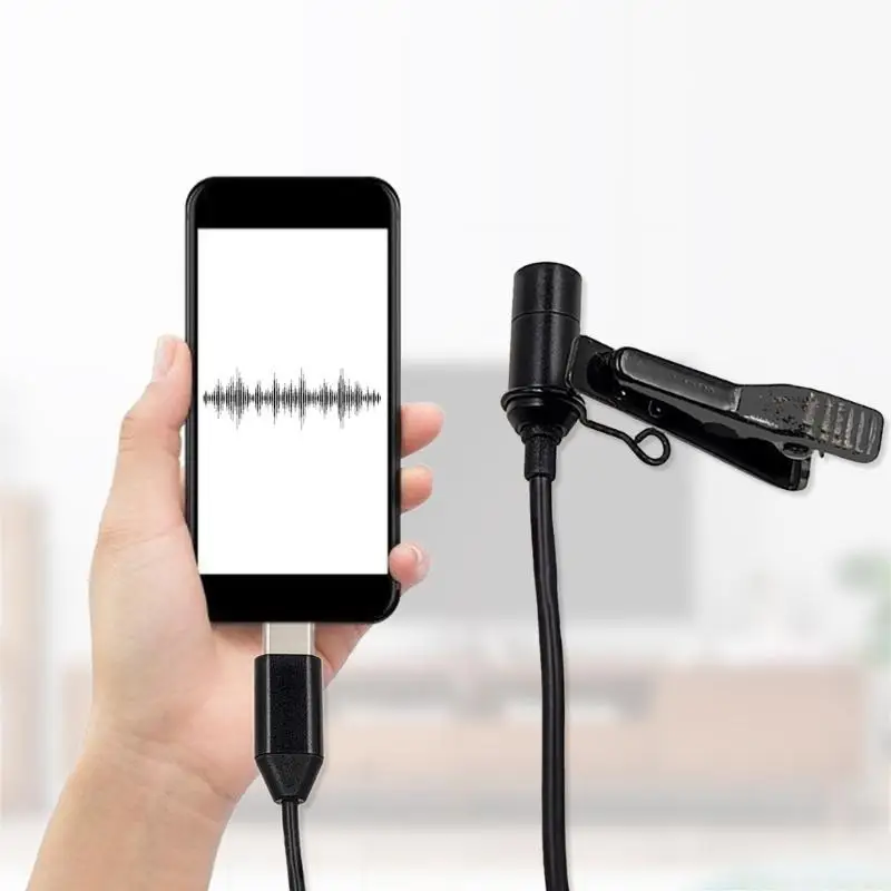 M5TD Professional Lavalier Mic Lapel Clip On Microphone Type C Connectors Port for Action 3/4 Sports Camera
M5TD Professional Lavalier Mic Lapel Clip On Microphone Type C Connectors Port for Action 3/4 Sports Camera
