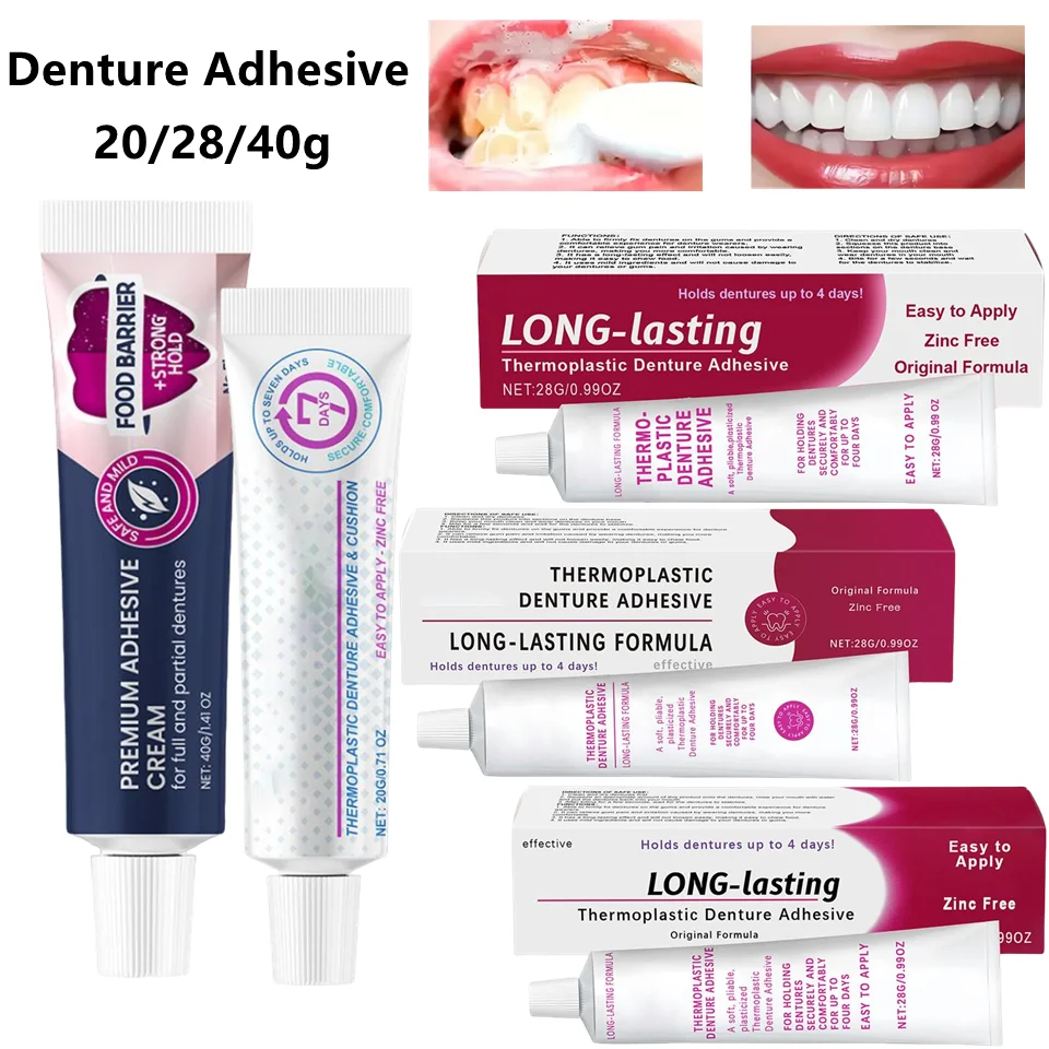 20/28/40g Seamless Fit Thermoplastic Denture Adhesive Comfortable Portable Oral Health Care Long Lasting Reusable Denture Care
20/28/40g Seamless Fit Thermoplastic Denture Adhesive Comfortable Portable Oral Health Care Long Lasting Reusable Denture Care