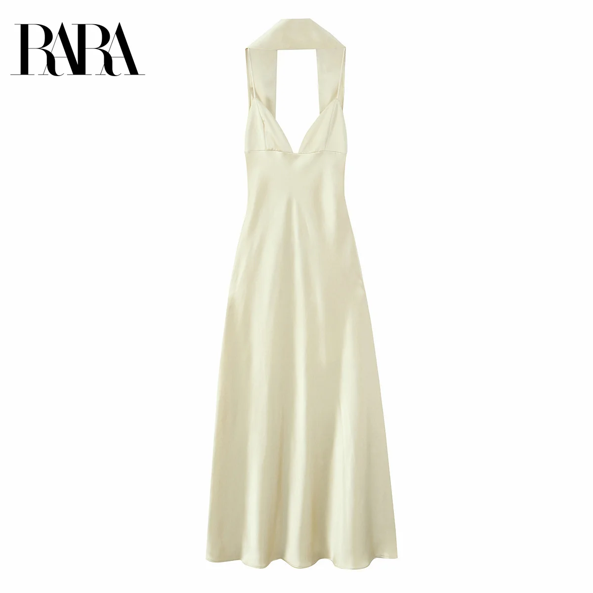 RARA Womens Scarf - Decorated Elegant Sexy Low - Cut Neck Spaghetti - Strap Mid - length Dress with Back - Revealing Tie
RARA Womens Scarf - Decorated Elegant Sexy Low - Cut Neck Spaghetti - Strap Mid - length Dress with Back - Revealing Tie