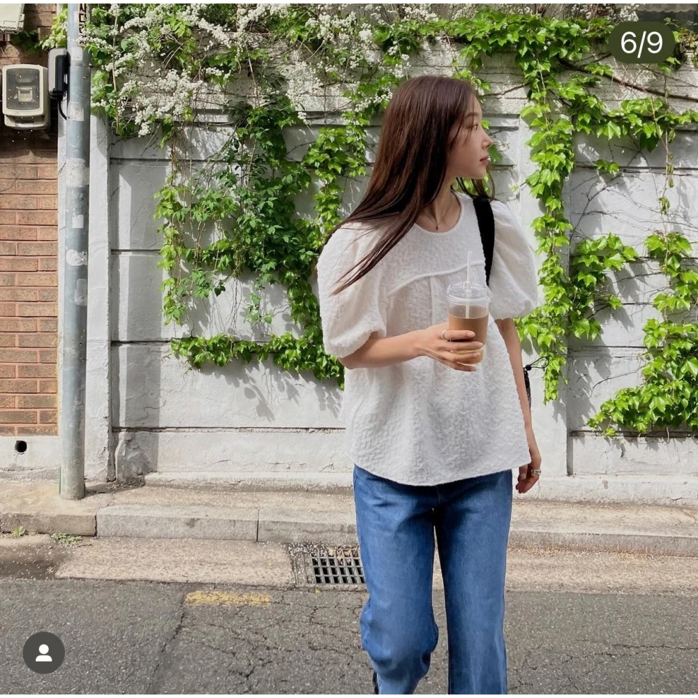 Sweet Sle Summer 25 round Ne Bubble Sve Textured Loose Women's irt Faionable Youthful Design Resistant to...
Sweet Sle Summer 25 round Ne Bubble Sve Textured Loose Women's irt Faionable Youthful Design Resistant to...