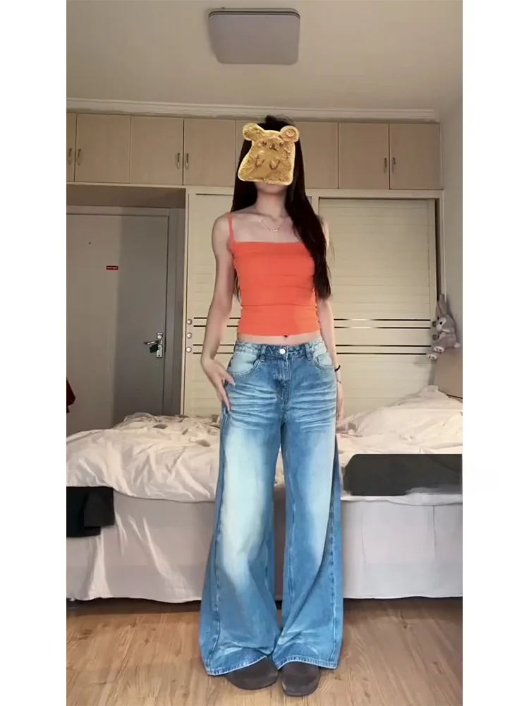Washed American Style Loose Straight Leg Jeans Women's New 2026 High Waist Wide Leg Pants Vintage Feel Casual Trousers
Washed American Style Loose Straight Leg Jeans Women's New 2026 High Waist Wide Leg Pants Vintage Feel Casual Trousers