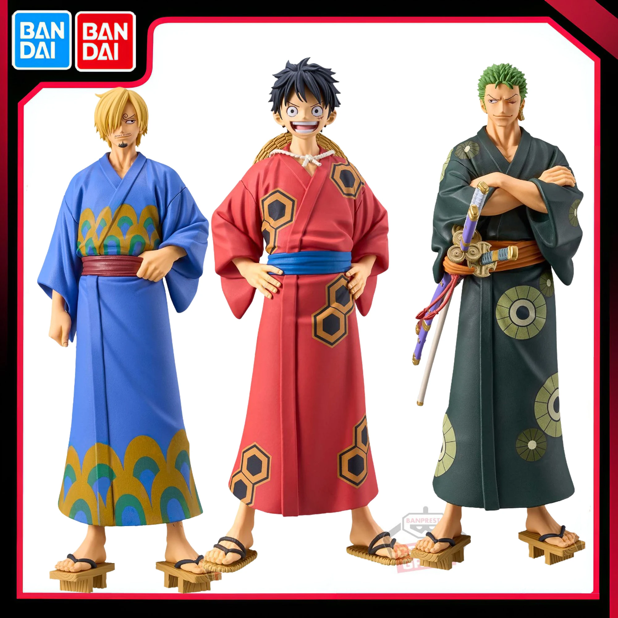 Bandai Original Banpresto One Piece DXF Yukata Luffy Zoro Sanji Japan Anime PVC Action Figure Collectible Model Toys Ornament
Bandai Original Banpresto One Piece DXF Yukata Luffy Zoro Sanji Japan Anime PVC Action Figure Collectible Model Toys Ornament