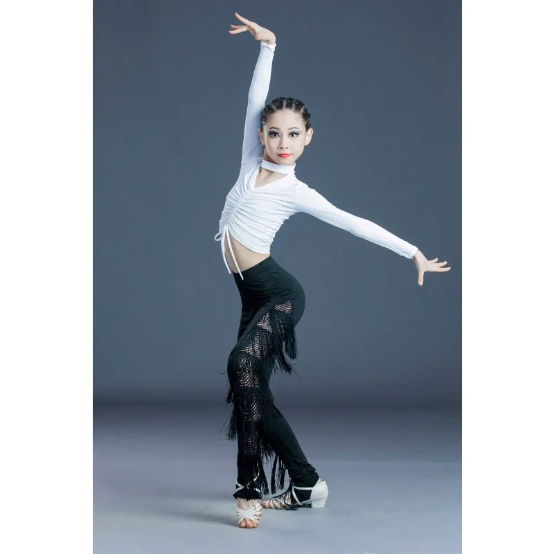 Girls Latin Dance Performance Costume Kids Tassel Fringe Professional Standard Practice Exam Autumn Trousers Stage performance
Girls Latin Dance Performance Costume Kids Tassel Fringe Professional Standard Practice Exam Autumn Trousers Stage performance