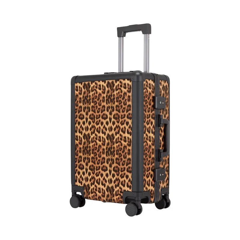 Leopard Print Aluminum Frame Hardshell Suitcase 20in 24in Carry On Luggage TSA Lock Spacious Stylish Trolley Case
Leopard Print Aluminum Frame Hardshell Suitcase 20in 24in Carry On Luggage TSA Lock Spacious Stylish Trolley Case