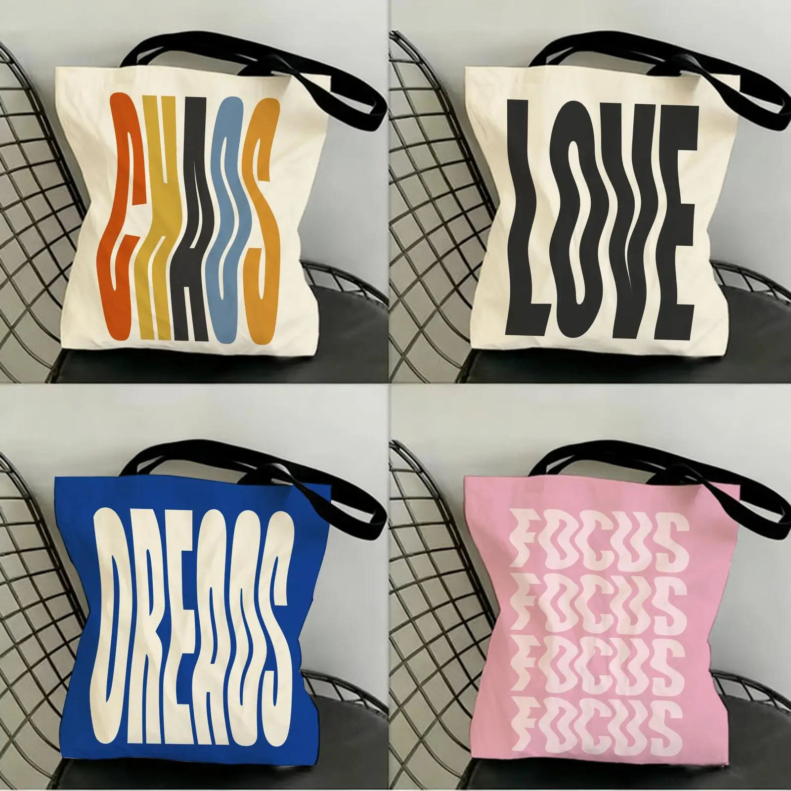 Chaos Love Quote Storage Bags Canvas Double-Sided Print Women Large Tote Bag Durable Beach Picnic Foldable Gift Eco
Chaos Love Quote Storage Bags Canvas Double-Sided Print Women Large Tote Bag Durable Beach Picnic Foldable Gift Eco