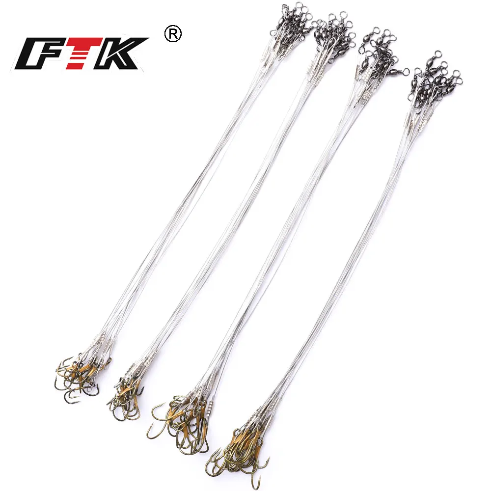 FTK 10Pcs Brown High Carbon Steel Fishing Hook With Line Barbed Hooks Double Hook for Carp Fishing Tackle Accessories
FTK 10Pcs Brown High Carbon Steel Fishing Hook With Line Barbed Hooks Double Hook for Carp Fishing Tackle Accessories