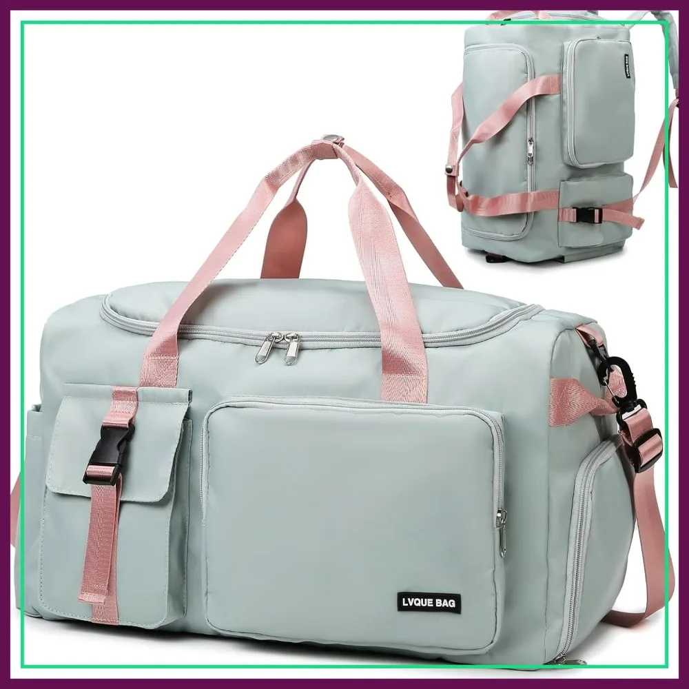 Gym Duffle Bag for Women Men, Sports Backpack with Wet and Shoe Compartment, Fitness Overnight Weekender for Yoga Swim Travel
Gym Duffle Bag for Women Men, Sports Backpack with Wet and Shoe Compartment, Fitness Overnight Weekender for Yoga Swim Travel