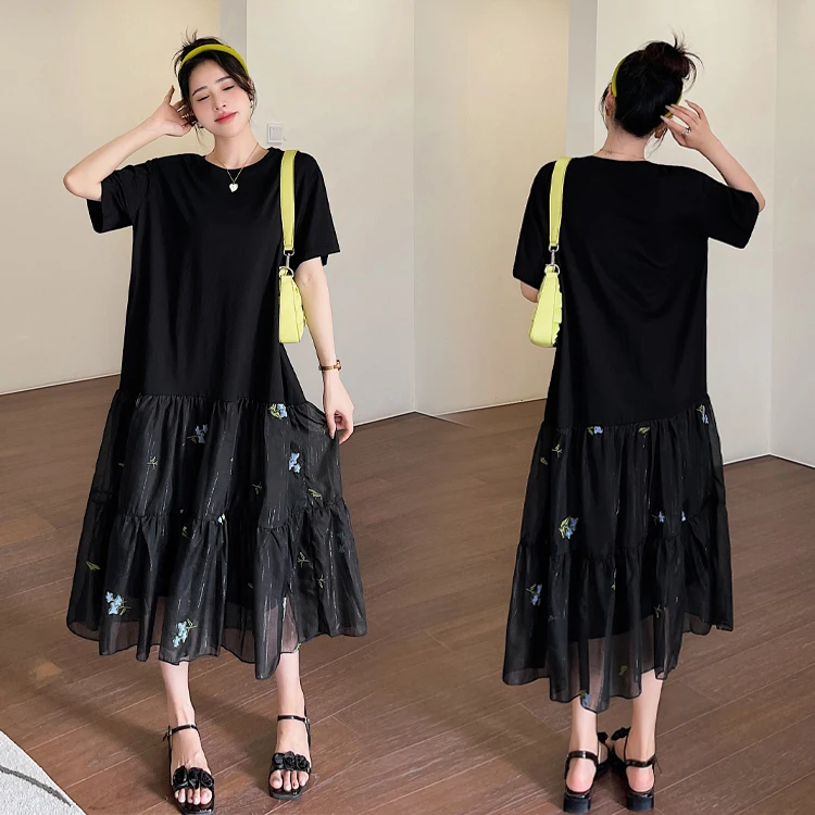 2024 Summer New Woman Fashion Long Loose Vestidos Female Print Short Sleeve Long Dress Ladies O-neck Patchwork Dresses C147
2024 Summer New Woman Fashion Long Loose Vestidos Female Print Short Sleeve Long Dress Ladies O-neck Patchwork Dresses C147