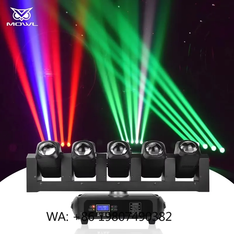 5 Heads 5x40W 4in1 RGBW Rotating LED Beam Moving Head Projection Light DMX512 for DJ Disco Club Stage Lighting
5 Heads 5x40W 4in1 RGBW Rotating LED Beam Moving Head Projection Light DMX512 for DJ Disco Club Stage Lighting