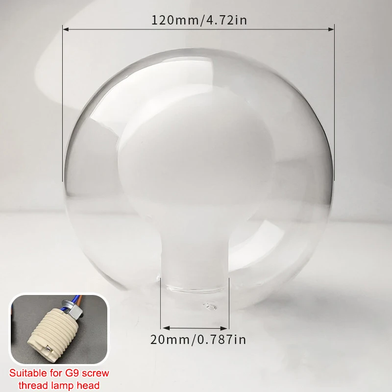 1Pcs Ball In Ball G9 Globe Glass Shade Replacement Clear White D80mm D100mm D120mm Fitter Opening Lampshade G9 Cover
1Pcs Ball In Ball G9 Globe Glass Shade Replacement Clear White D80mm D100mm D120mm Fitter Opening Lampshade G9 Cover