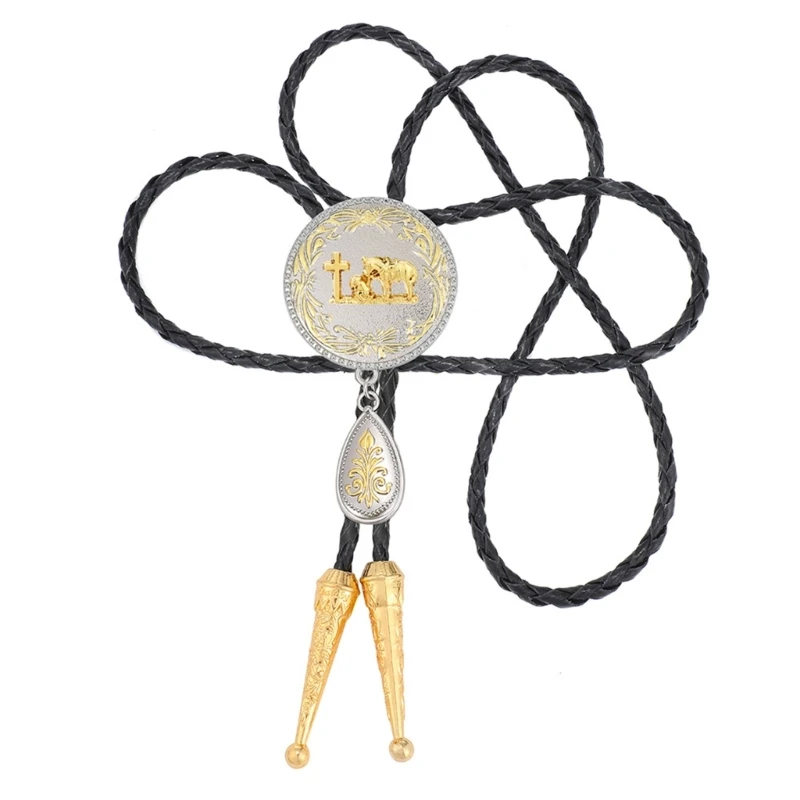 Classical Cowboy Bolo Tie Adjustable for Men Women Fashion Leather Cord
Classical Cowboy Bolo Tie Adjustable for Men Women Fashion Leather Cord