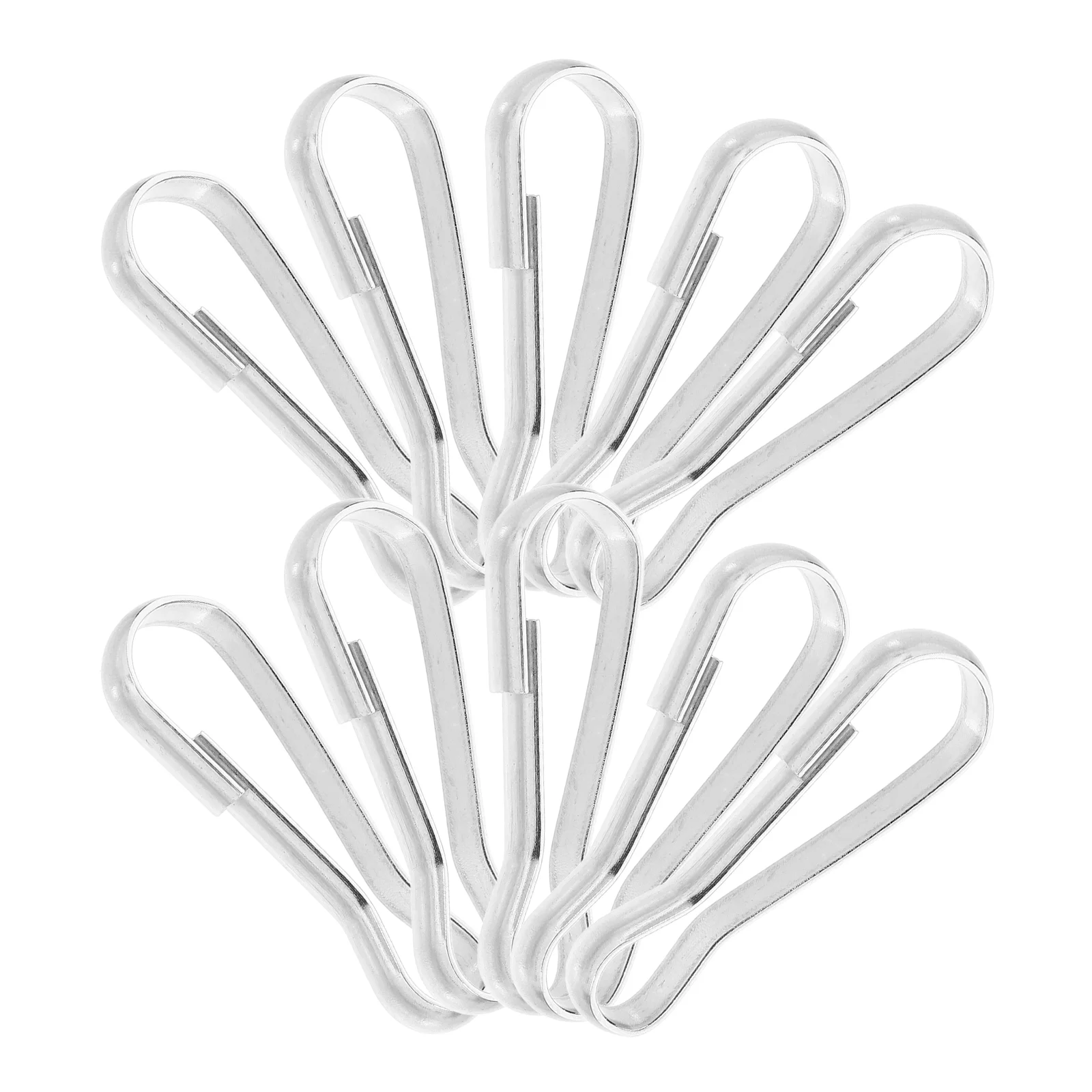 10 Pcs Stainless Steel Hook Hooks Metal Flag Snaps Spring Silver Clips for Flagpole
10 Pcs Stainless Steel Hook Hooks Metal Flag Snaps Spring Silver Clips for Flagpole