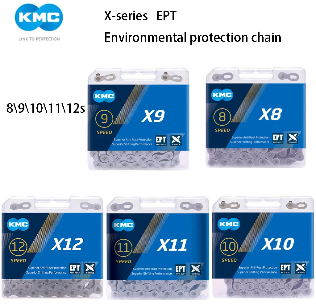 KMC X-series EPT 12s 11s 10s 9s 8s Universal Bicycle Chain Eco-friendly Rust-resistant Chain Super Strong Chimeric Ability
KMC X-series EPT 12s 11s 10s 9s 8s Universal Bicycle Chain Eco-friendly Rust-resistant Chain Super Strong Chimeric Ability