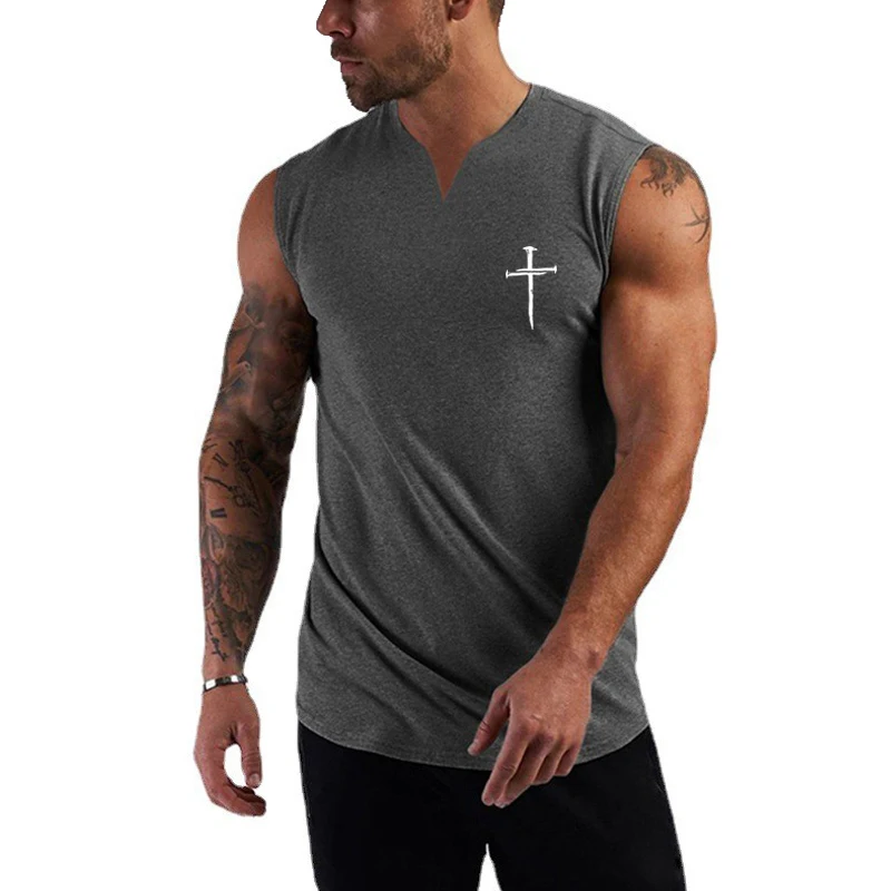 Майка Мужская дышащая хлопковая с V-образным вырезом, без рукавов
Майка Мужская дышащая хлопковая с V-образным вырезом, без рукавов