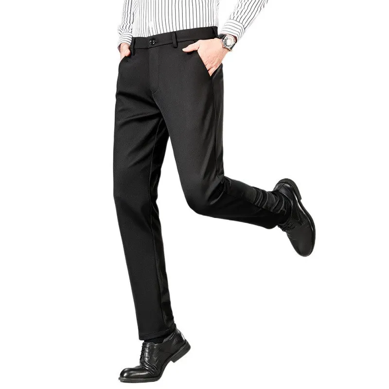 Men's Casual Ice Silk Straight Leg Slim Fit Summer Thin Busin West Pants High Waist Knitted Fabric Workwear Trousers
Men's Casual Ice Silk Straight Leg Slim Fit Summer Thin Busin West Pants High Waist Knitted Fabric Workwear Trousers