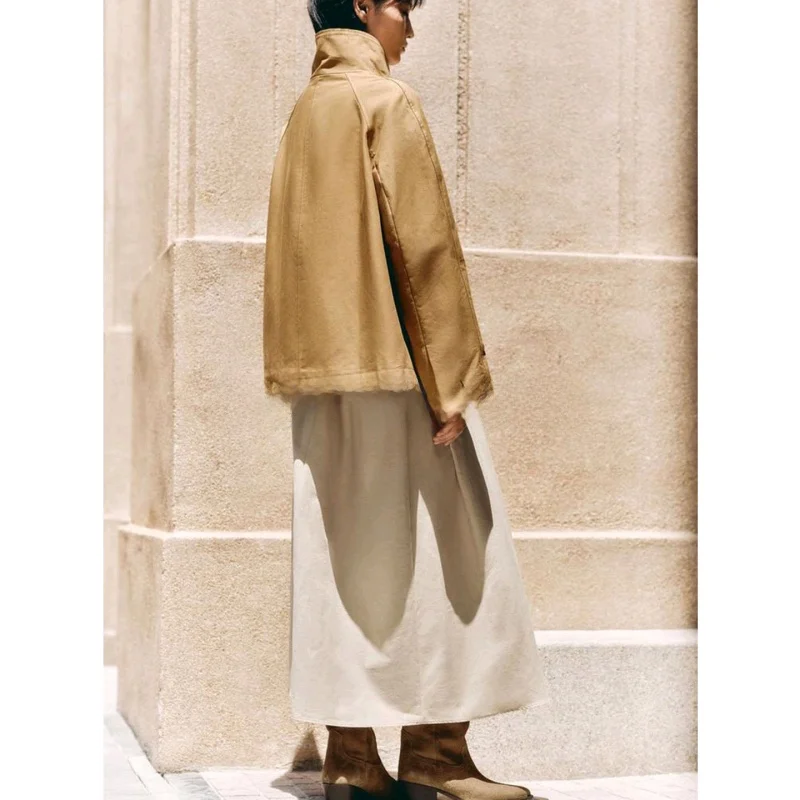 Fall New Women's Casual Sle Color Blo Button High Collar Long Sve irt Coat Loose Fit Commute Polyester Fiber
Fall New Women's Casual Sle Color Blo Button High Collar Long Sve irt Coat Loose Fit Commute Polyester Fiber