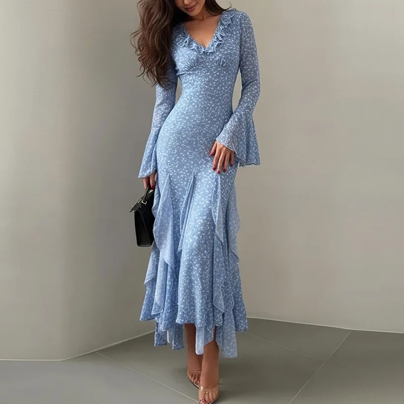 Summer Dresses for Women V Neck Printed Flared Sleeve Maxi Dress Spring Summer
Summer Dresses for Women V Neck Printed Flared Sleeve Maxi Dress Spring Summer