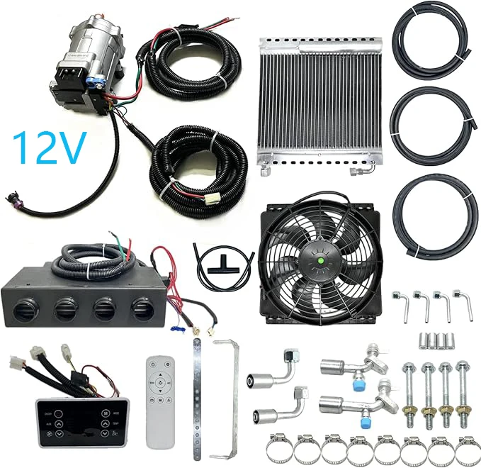 TELCOOL 12V DC Air Conditioner Kit, Car AC Hot and Cold Dual Suitable for RV, Truck, Farm Car, Van, Excavator, Bus, Car, Pickup
TELCOOL 12V DC Air Conditioner Kit, Car AC Hot and Cold Dual Suitable for RV, Truck, Farm Car, Van, Excavator, Bus, Car, Pickup