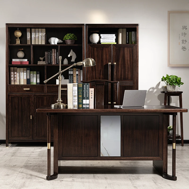 LMM new Chinese solid wood desk chair study desk bedroom home writing desk
LMM new Chinese solid wood desk chair study desk bedroom home writing desk