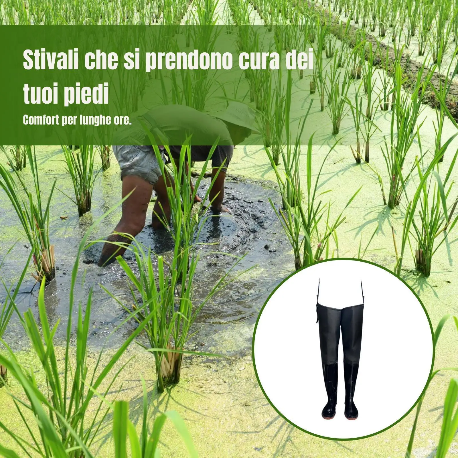 Lightweight Fishing Pants with Boots Waterproof PVC Hip Waders Non Slip Sole Wading Trousers for River and Work
Lightweight Fishing Pants with Boots Waterproof PVC Hip Waders Non Slip Sole Wading Trousers for River and Work