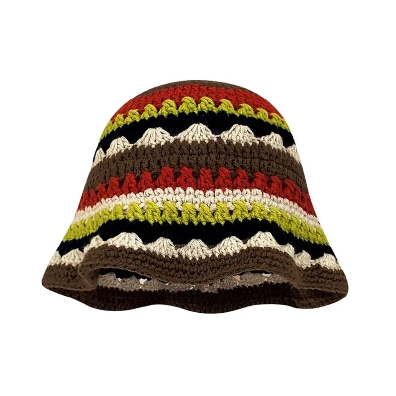 652F Adult Crochet Color Matching Bucket Hat Wide Brim Fisherman Hat Breathable Hat
652F Adult Crochet Color Matching Bucket Hat Wide Brim Fisherman Hat Breathable Hat