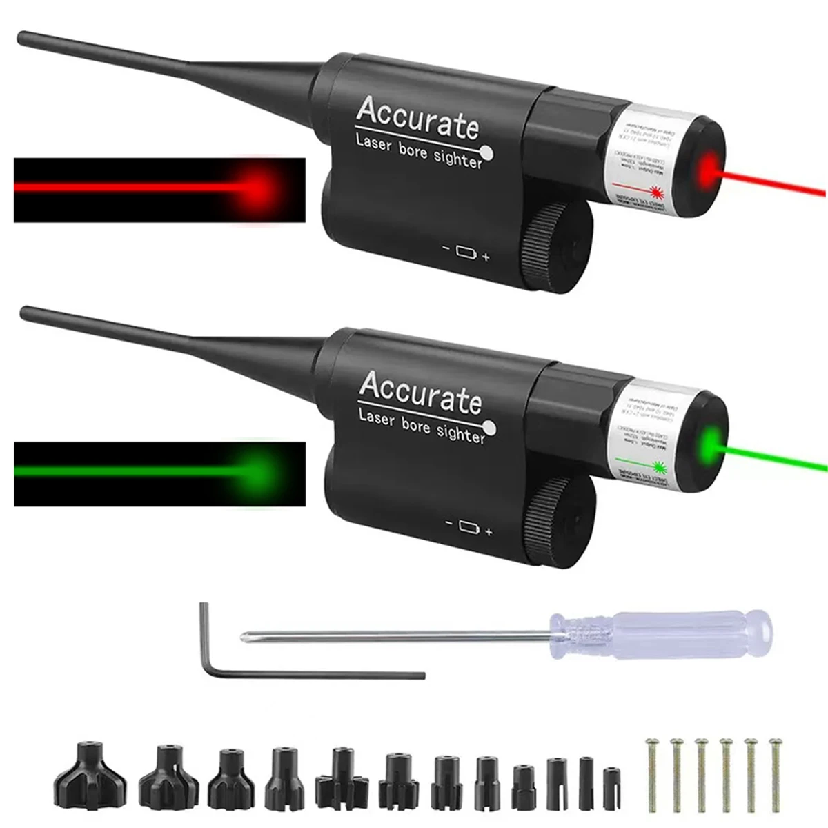 Dual Bar Red/Green Laser Calibrator Aluminum Alloy Laser Sight Kit For .177 To 12GA B/arrel Outdoor Long-Range Aiming Hunting
Dual Bar Red/Green Laser Calibrator Aluminum Alloy Laser Sight Kit For .177 To 12GA B/arrel Outdoor Long-Range Aiming Hunting