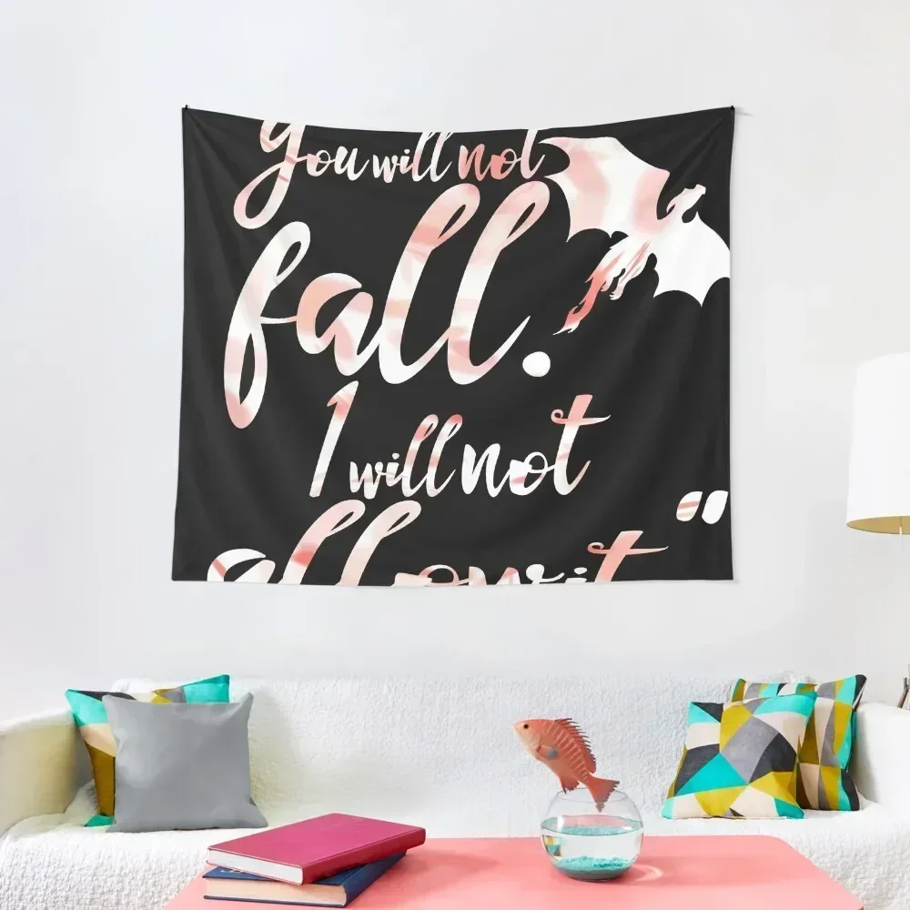 Fourth Wing Quote You Will Not Fall Version B Tapestry Outdoor Decoration Outdoor Decor Room Decorator Tapestry
Fourth Wing Quote You Will Not Fall Version B Tapestry Outdoor Decoration Outdoor Decor Room Decorator Tapestry