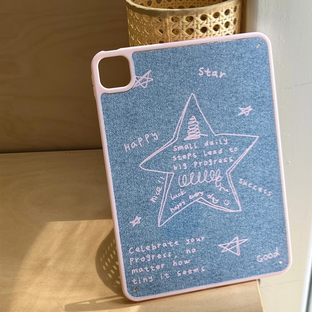 Denim Pattern Pink Line Stars Tablet Case for IPad Air 11" 13" Pro 12.9" 9.7" 5th 6th 10.2" 7th 8th 9th 10th Air 3 4 5 6 Cover
Denim Pattern Pink Line Stars Tablet Case for IPad Air 11" 13" Pro 12.9" 9.7" 5th 6th 10.2" 7th 8th 9th 10th Air 3 4 5 6 Cover