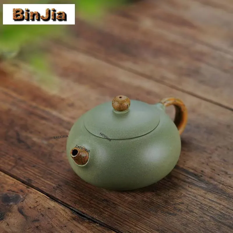 220ml Yixing Purple Clay Teapots Handmade Flat Xishi Pot Raw Ore Bean Green Mud Kettle With Infuser Zisha Tea Set Tea Items Gift
220ml Yixing Purple Clay Teapots Handmade Flat Xishi Pot Raw Ore Bean Green Mud Kettle With Infuser Zisha Tea Set Tea Items Gift