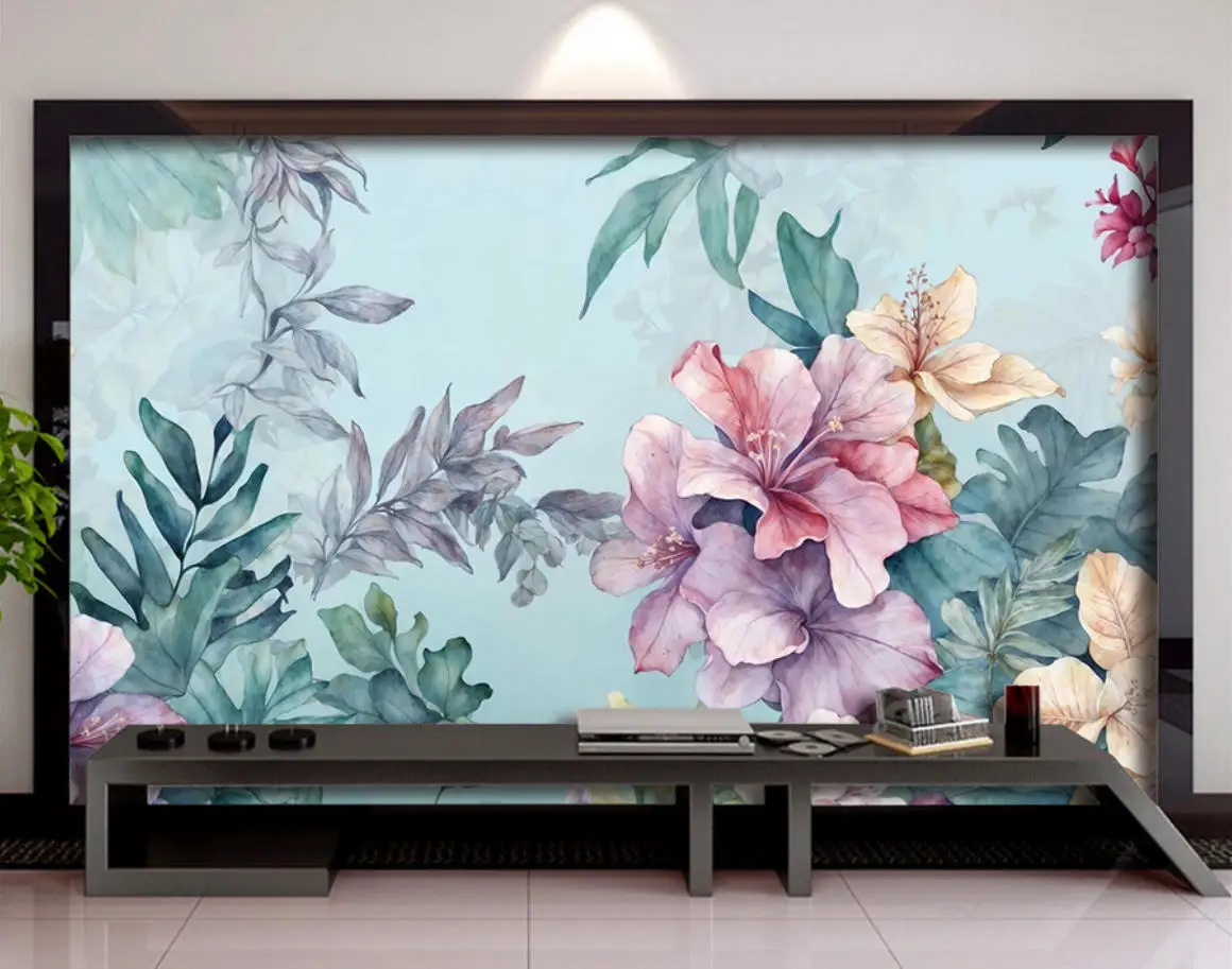 Modern wallpaper watercolor French style plants flowers bedroom porch walkway restaurant background wall decoration 3d wallpaper
Modern wallpaper watercolor French style plants flowers bedroom porch walkway restaurant background wall decoration 3d wallpaper