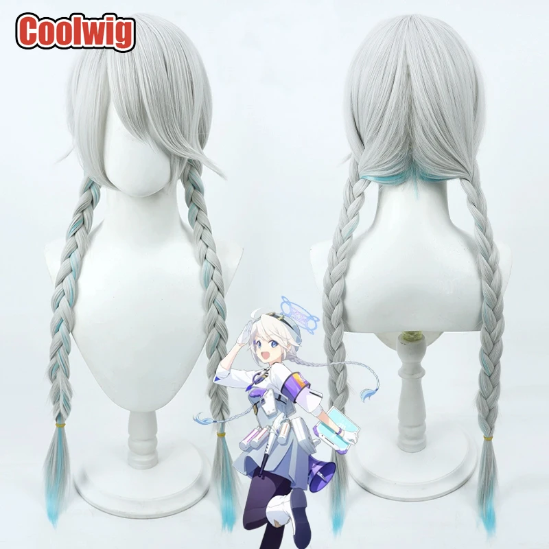 Coolwig Synthetic Hair Nakatsukasa Kirino Cosplay Wigs Blue Archive 80cm Long Silver White Mixed Blue Braided Wig Heat Resistant
Coolwig Synthetic Hair Nakatsukasa Kirino Cosplay Wigs Blue Archive 80cm Long Silver White Mixed Blue Braided Wig Heat Resistant