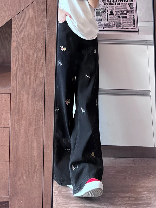 Мужские джинсы Bla Sausage Dog с вышивкой, прямые, летние, новая модель, зауженные, с высокой талией, широкие штанины, длина в пол
Мужские джинсы Bla Sausage Dog с вышивкой, прямые, летние, новая модель, зауженные, с высокой талией, широкие штанины, длина в пол